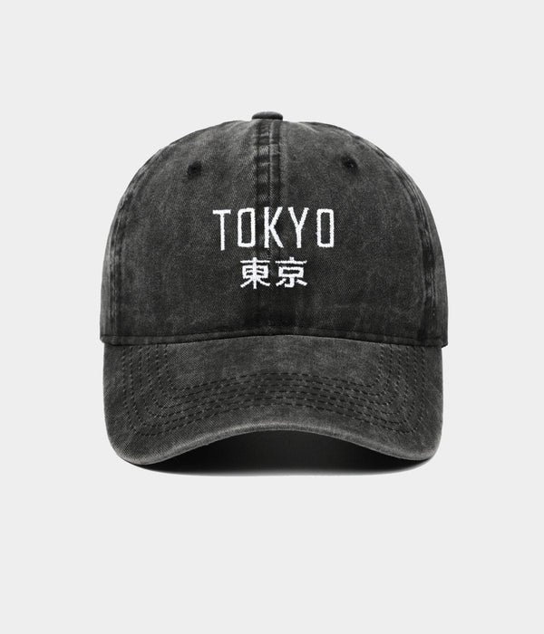 CAPS-TOKYO-WASHED-BLACK TOKYO.