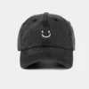 SMILEFRONTBLACK WASHED SMILEY FACE.
